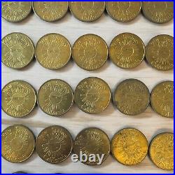 Lot of 188 Sun Surrey Transit Bus Tokens 1980 Palm Springs CA Historic Retro