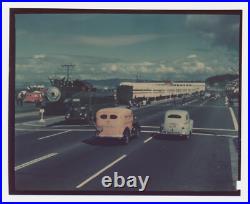 Lot of 2 Vintage 1948 Freedom Train Color Acetate Photos San Francisco CA Marina
