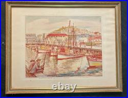 Lot of 4 Ernst Handel Signed Lithographs San Francisco California 11.75 x 14.75