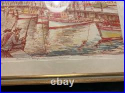 Lot of 4 Ernst Handel Signed Lithographs San Francisco California 11.75 x 14.75