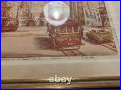 Lot of 4 Ernst Handel Signed Lithographs San Francisco California 11.75 x 14.75