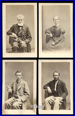 Lot of 4 Family CDV Photos by San Francisco California Photographer Morse Lot of 4 Family CDV Photos by San Francisco California Photographer Morse