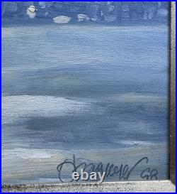 MICHAEL OBERMEYER Original Signed California Impressionist Oil San Francisco Bay