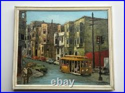 MID CENTURY PAINTING URBAN SAN Francisco CALIFORNIA REGIONALISM Farrington Oil
