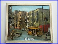 MID CENTURY PAINTING URBAN SAN Francisco CALIFORNIA REGIONALISM Farrington Oil
