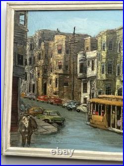 MID CENTURY PAINTING URBAN SAN Francisco CALIFORNIA REGIONALISM Farrington Oil