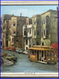 MID CENTURY PAINTING URBAN SAN Francisco CALIFORNIA REGIONALISM Farrington Oil