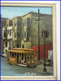 MID CENTURY PAINTING URBAN SAN Francisco CALIFORNIA REGIONALISM Farrington Oil