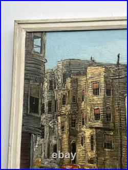 MID CENTURY PAINTING URBAN SAN Francisco CALIFORNIA REGIONALISM Farrington Oil
