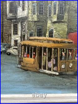 MID CENTURY PAINTING URBAN SAN Francisco CALIFORNIA REGIONALISM Farrington Oil