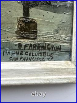 MID CENTURY PAINTING URBAN SAN Francisco CALIFORNIA REGIONALISM Farrington Oil