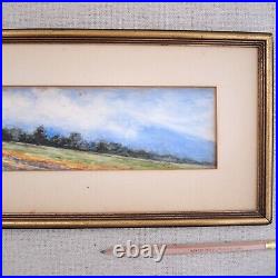 Marie Hoesch Early California Watercolor Poppies Landscape San Francisco Vintage