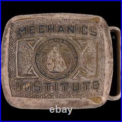 Mechanics Institute San Francisco California Institutions 1950s Vtg Belt Buckle