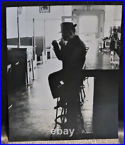 Mid Century Atmospheric Photo Noir Silhouette Man in Bar C. 1950 San Francisco Mid Century Atmospheric Photo Noir Silhouette Man in Bar C. 1950 San Francisco