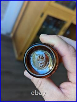 Mini Sample CROWN DISTILLERIES San Francisco California Whiskey Bottle withStopper