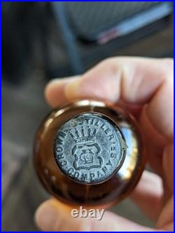 Mini Sample CROWN DISTILLERIES San Francisco California Whiskey Bottle withStopper