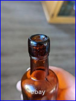 Mini Sample CROWN DISTILLERIES San Francisco California Whiskey Bottle withStopper