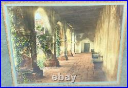 Mission San Juan Capistrano Ivy Corridor Silver Gelatin Hand Tinted Edith Webb Mission San Juan Capistrano Ivy Corridor Silver Gelatin Hand Tinted Edith Webb