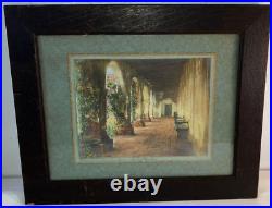 Mission San Juan Capistrano Ivy Corridor Silver Gelatin Hand Tinted Edith Webb Mission San Juan Capistrano Ivy Corridor Silver Gelatin Hand Tinted Edith Webb