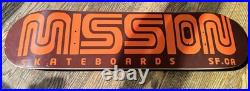 Mission Skateboards San Francisco California USA Brown Orange Deck Skateboard