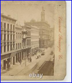 Montgomery Street San Francisco California CA Continent Stereoview