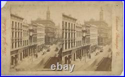 Montgomery Street San Francisco California CA Continent Stereoview