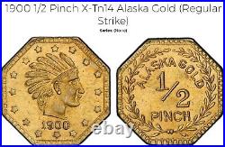 NEW DISCOVERY! 1900 Indian HD Right, Alaska/California Gold 1/2, UNIQUE