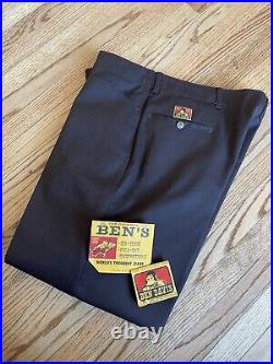 NWT Vintage Ben Davis Work Pants Brown San Francisco California USA Sz 42x29