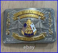 Native Sons of Golden West Centennial Buckle San Francisco California History