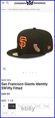 New Era San Francisco Giants Identity State Of California 59Fifty Sz. 7 1/4