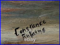 OIL PAINTING LANDSCAPE SPANISH MISSION DOLORES San Francisco? CALIFORNIA Vtg