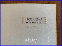 OLIVER GAGLIANI (1917-2002) Signed Silver Gelatin Photograph Ghost Town c 1964 OLIVER GAGLIANI (1917-2002) Signed Silver Gelatin Photograph Ghost Town c 1964
