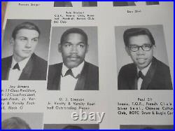 O. J. Simpson/original 1965 Galileo High School Yearbook/san Francisco. Calif O. J. Simpson/original 1965 Galileo High School Yearbook/san Francisco. Calif