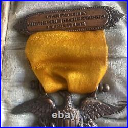 Official Badge And Ribbon 1894 San Francisco 1894 Midwinter Fair With Box