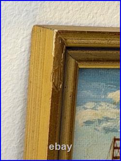 Oil Coastal Painting Golden Gate Bridge, San Francisco, California c. 1980