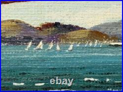 Oil Coastal Painting Golden Gate Bridge, San Francisco, California c. 1980