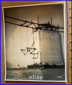 Orig 1936 Gabriel Moulin Bay Bridge San Francisco Oakland Press Photo