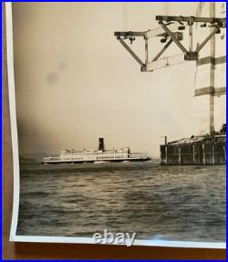 Orig 1936 Gabriel Moulin Bay Bridge San Francisco Oakland Press Photo