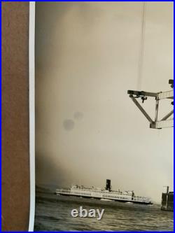 Orig 1936 Gabriel Moulin Bay Bridge San Francisco Oakland Press Photo