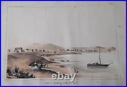 Orig 8.5x11 1853 lithograph Benicia Bay Area near San Francisco California CA