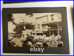 Original 1903 Cabinet Card Lot JULY 4TH PARADE PHOTOS SF Bay Area GOLD RUSH TOWN Original 1903 Cabinet Card Lot JULY 4TH PARADE PHOTOS SF Bay Area GOLD RUSH TOWN
