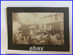 Original 1903 Cabinet Card Lot JULY 4TH PARADE PHOTOS SF Bay Area GOLD RUSH TOWN Original 1903 Cabinet Card Lot JULY 4TH PARADE PHOTOS SF Bay Area GOLD RUSH TOWN