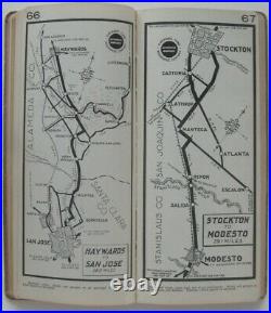 Original 1913 CALIFORNIA ROAD ATLAS Fireman's Fund Automobile Tour Book 137 Maps