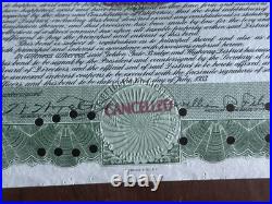 Original 1933 GOLDEN GATE BRIDGE $1000 Construction Bond SERIES B