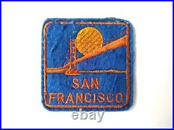 Original 1950s San Francisco Golden Gate Cloth Patch, Vintage Collectible SF Cal Original 1950s San Francisco Golden Gate Cloth Patch, Vintage Collectible SF Cal