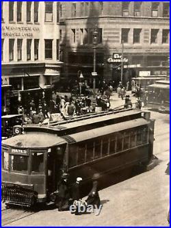 Original Antique Photograph 1910 SAN FRANCISCO, MARKET STREET Vintage Photograph