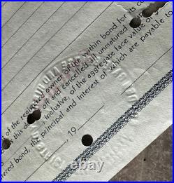 Original GOLDEN GATE BRIDGE $1000 Construction Bond
