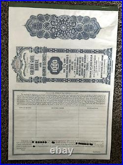 Original GOLDEN GATE BRIDGE $1000 Construction Bond