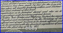 Original GOLDEN GATE BRIDGE $1000 Construction Bond