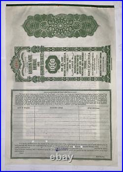 Original GOLDEN GATE BRIDGE $1000 Construction Bond Series A 1932/1955 #5494